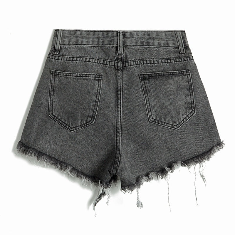 Trendy Ripped Denim Shorts