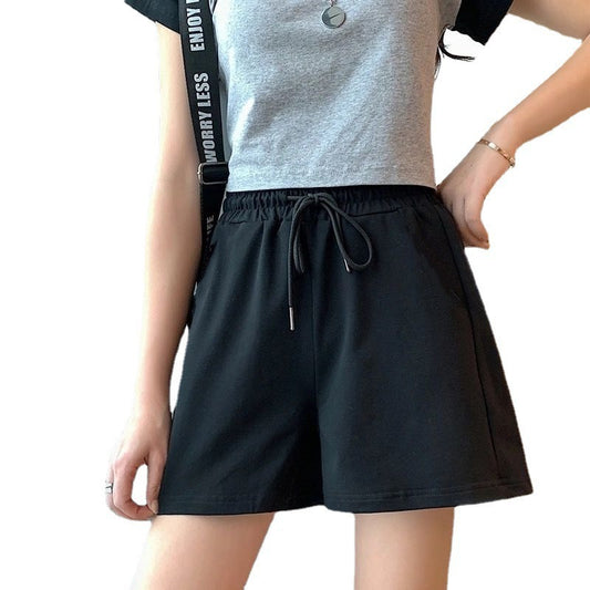 Women's High-Waisted Drawstring Casual Shorts – Loose Fit Everyday Comfort Bottoms (S–XL)